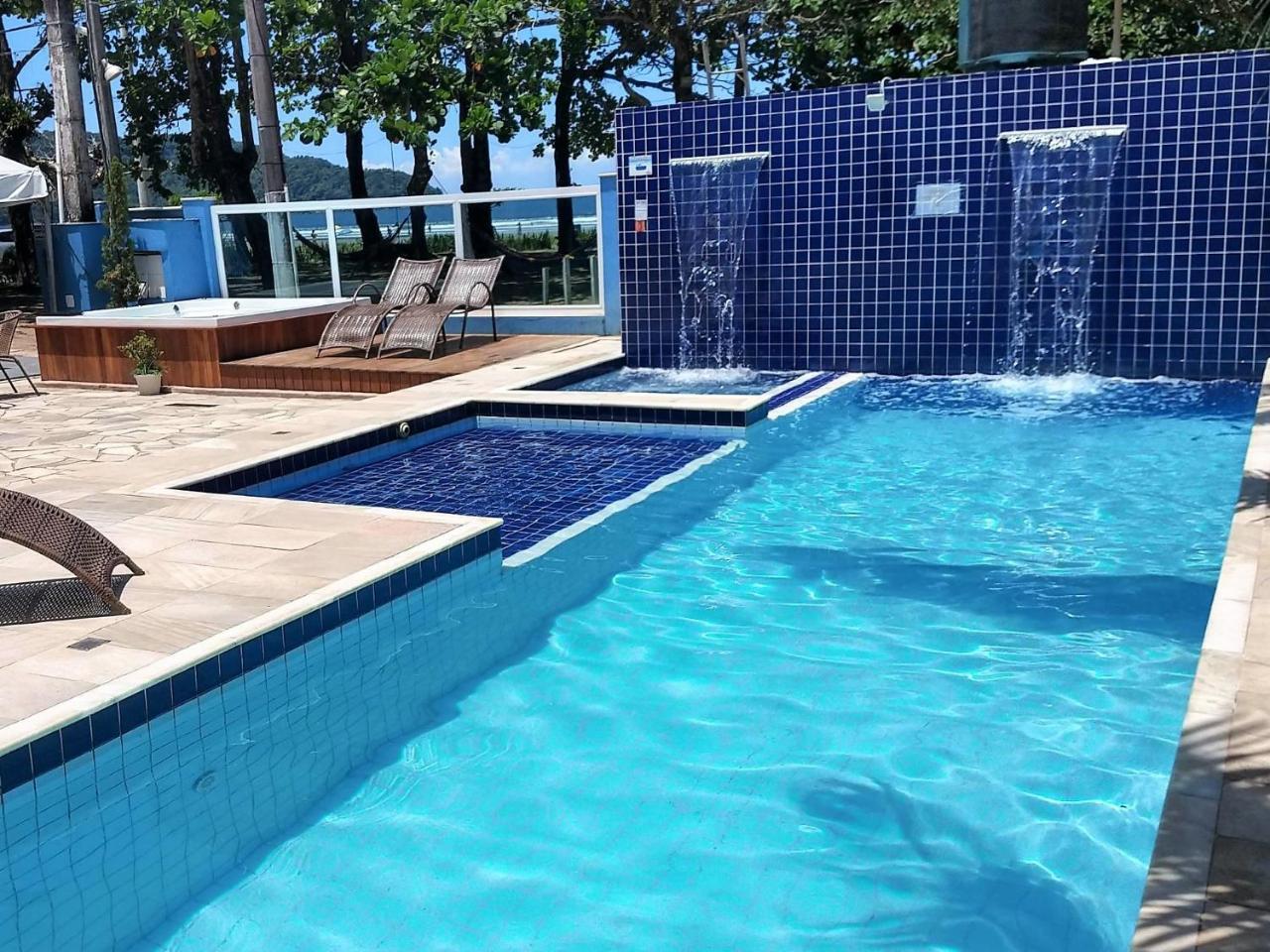 Pousada Vistazul - Piscina Climatizada - Pe Na Areia Bertioga Eksteriør bilde